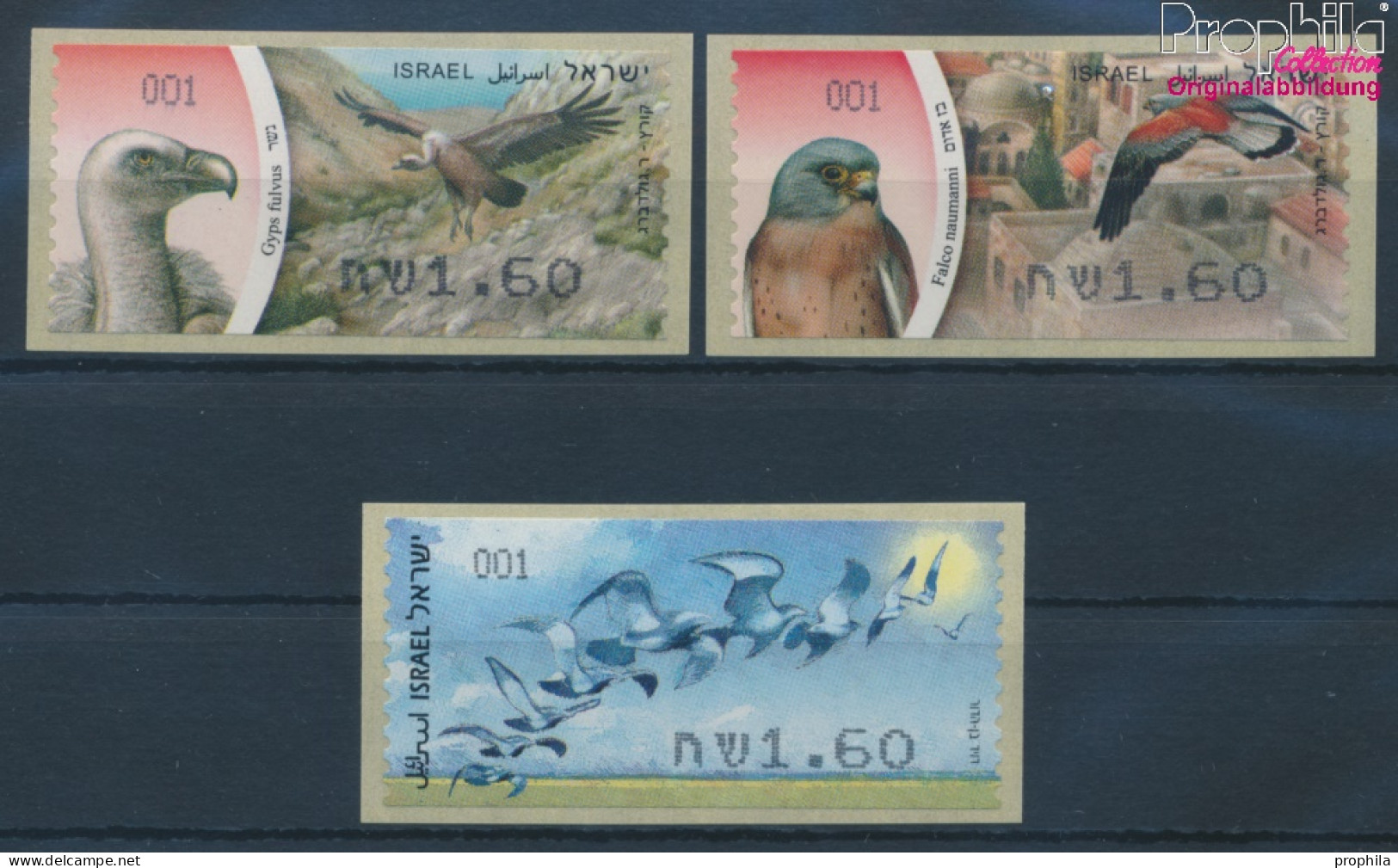 Israel ATM61-ATM63 Postfrisch 2009 Automatenmarken (10369151 - Franking Labels