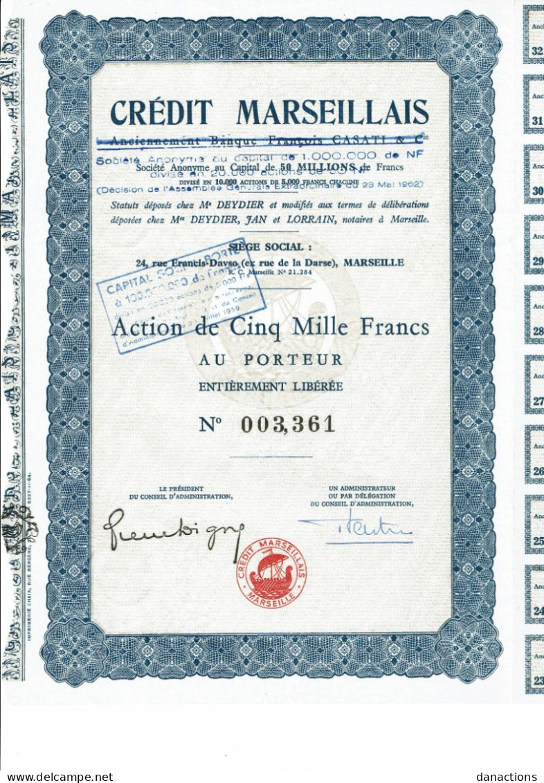 13-CREDIT MARSEILLAIS. MARSEILLE. 1954 - Other & Unclassified