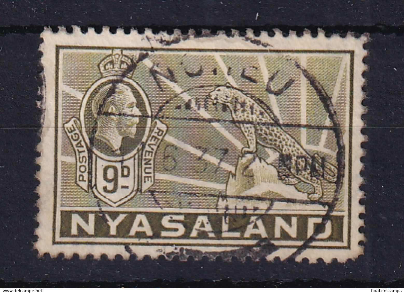 Nyasaland: 1934/35   KGV - Symbol Of Protectorate     SG121    9d     Used - Nyasaland (1907-1953)