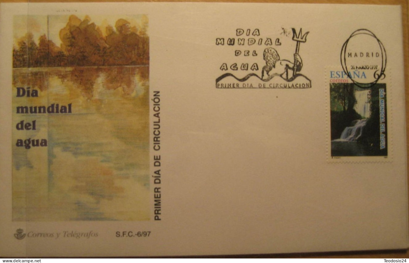 FDC Barcelona 1997.- Dia Mundial Del Agua. - FDC