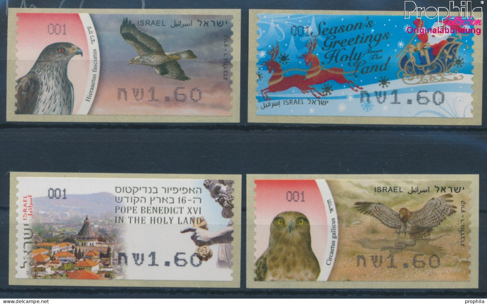 Israel ATM64-ATM67 Postfrisch 2009 Automatenmarken (10369150 - Franking Labels