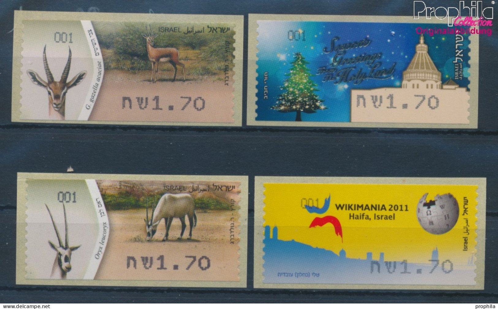 Israel ATM79-ATM82 Postfrisch 2011 Automatenmarken (10369137 - Franking Labels