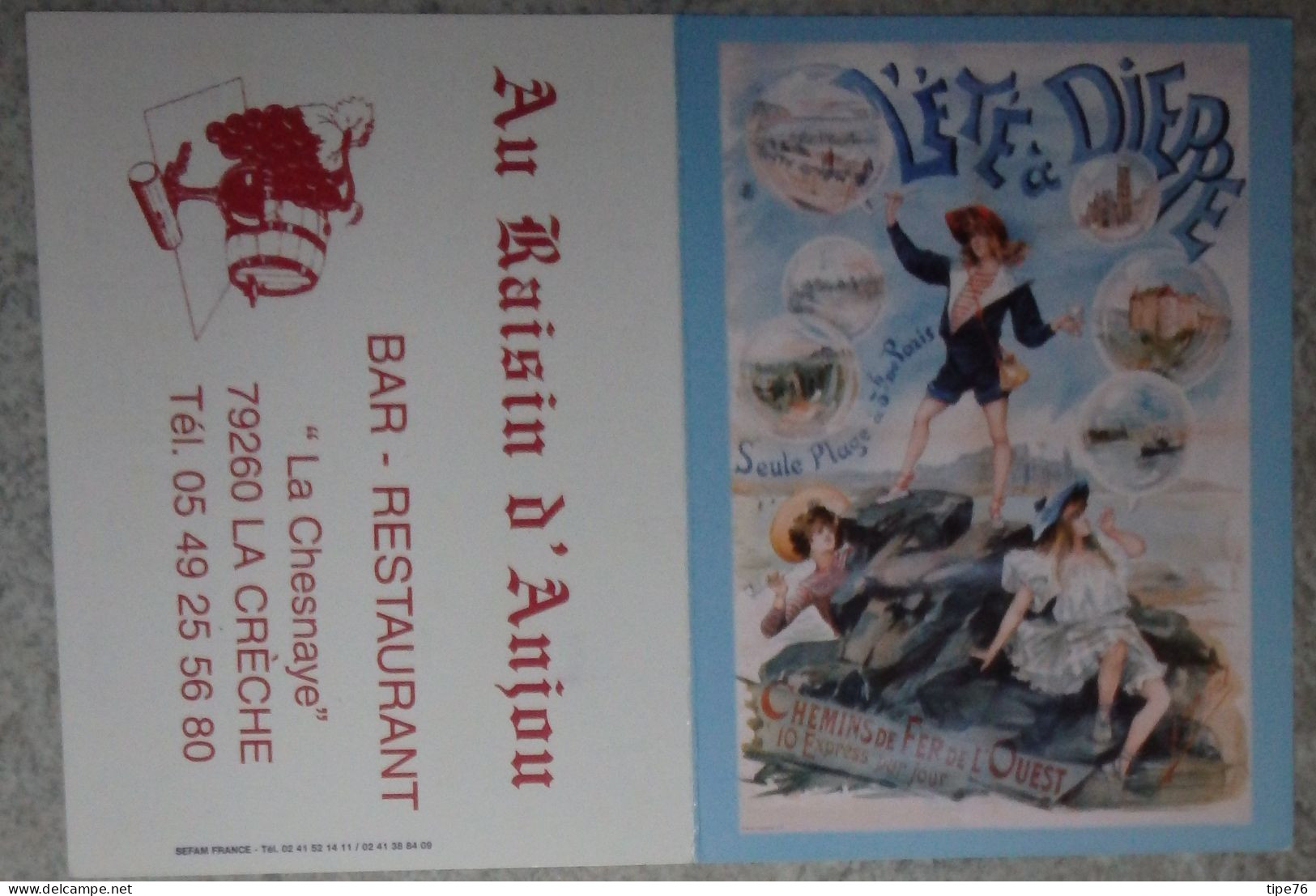 Petit Calendrier De Poche 2008 Affiche L'été à Dieppe Chemins De Fer Ouest - La Crèche Deux Sèvres - Kleinformat : 2001-...