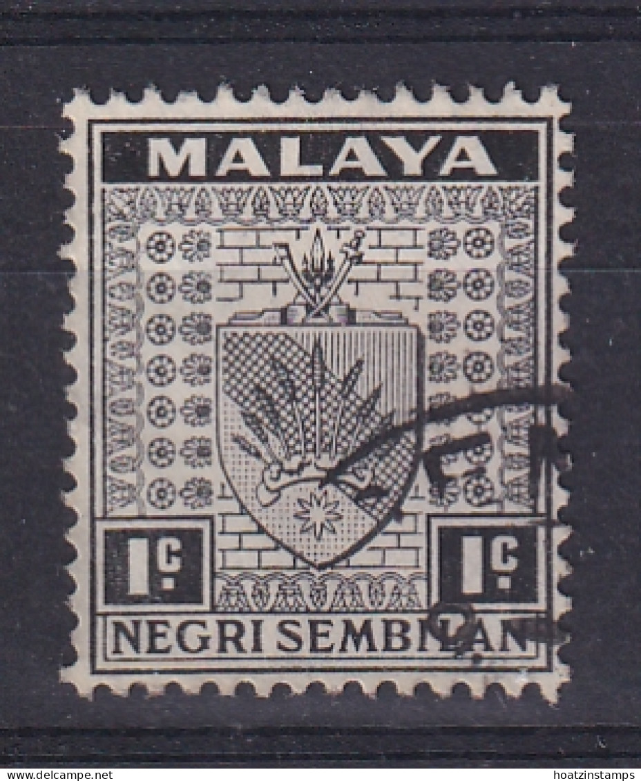 Negri Sembilan: 1935/41   Arms     SG21    1c     Used - Negri Sembilan