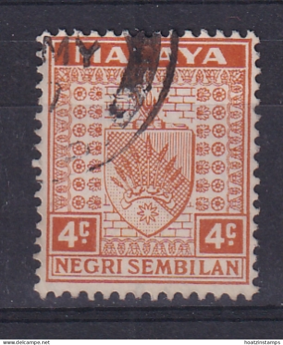 Negri Sembilan: 1935/41   Arms     SG25    4c     Used - Negri Sembilan
