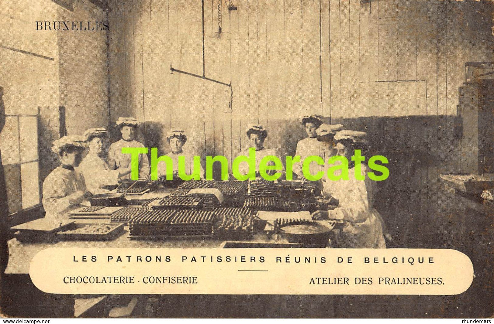 CPA LES PATRONS PATISSIERS REUNIS DE BELGIQUE BRUXELLES CHOCOLAT CHOCOLATERIE CONFISERIE  - Artesanos