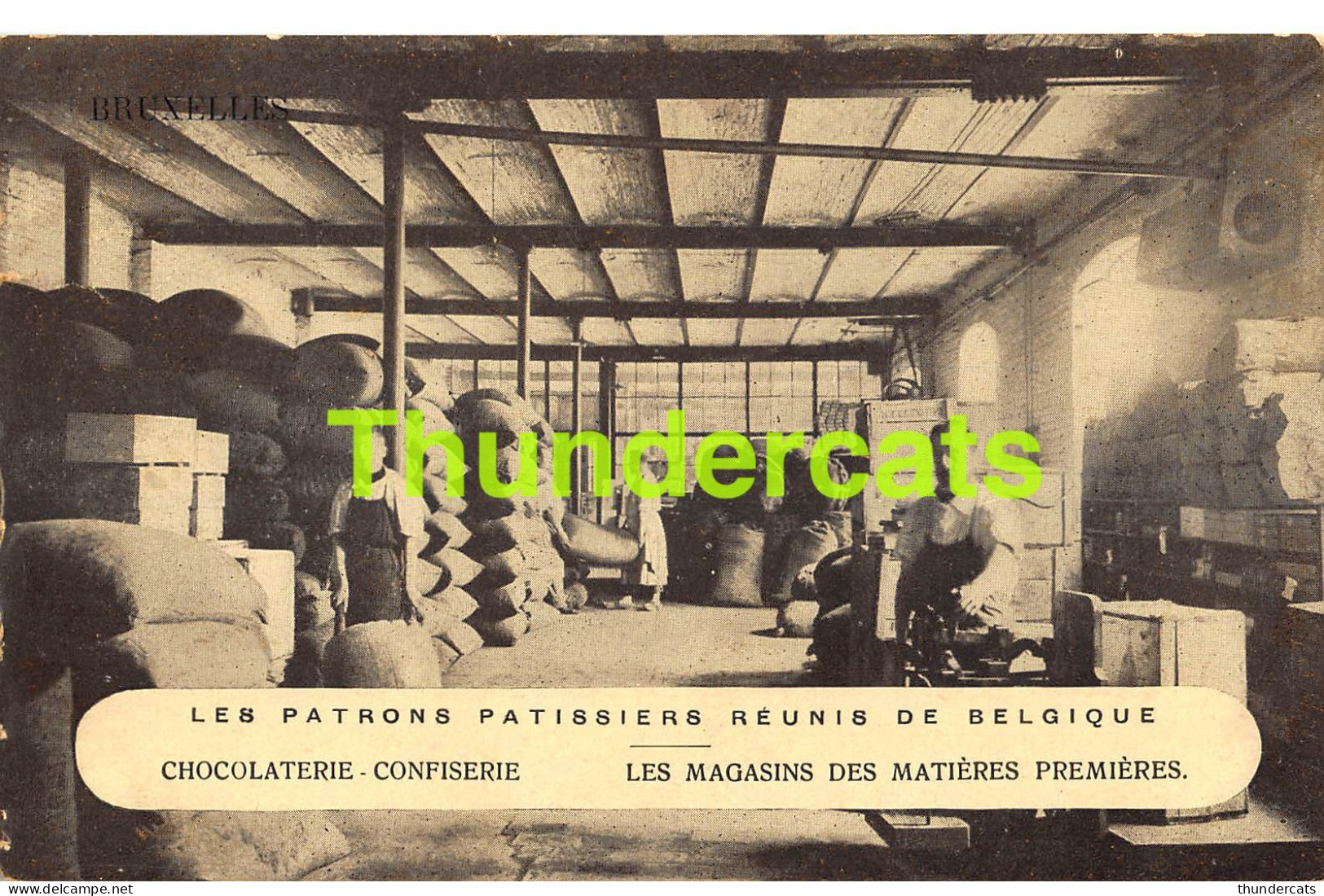 CPA LES PATRONS PATISSIERS REUNIS DE BELGIQUE BRUXELLES CHOCOLAT CHOCOLATERIE CONFISERIE  - Straßenhandel Und Kleingewerbe