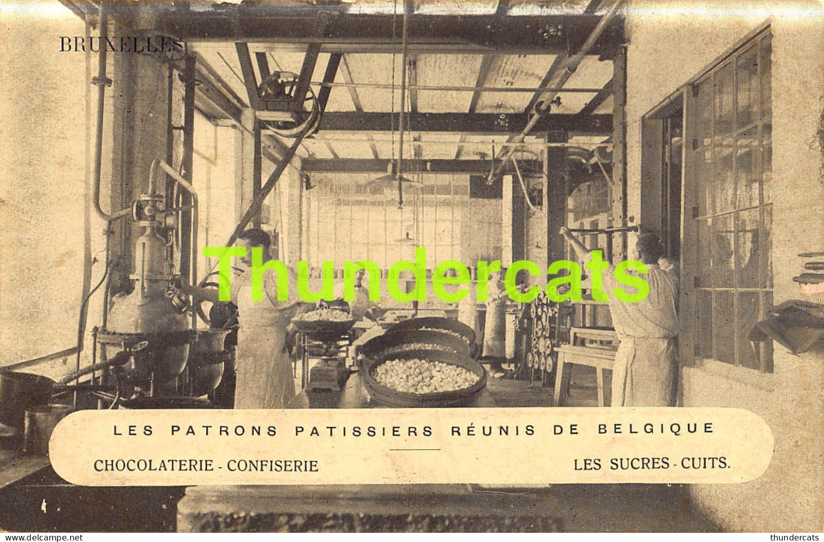 CPA LES PATRONS PATISSIERS REUNIS DE BELGIQUE BRUXELLES CHOCOLAT CHOCOLATERIE CONFISERIE  - Petits Métiers