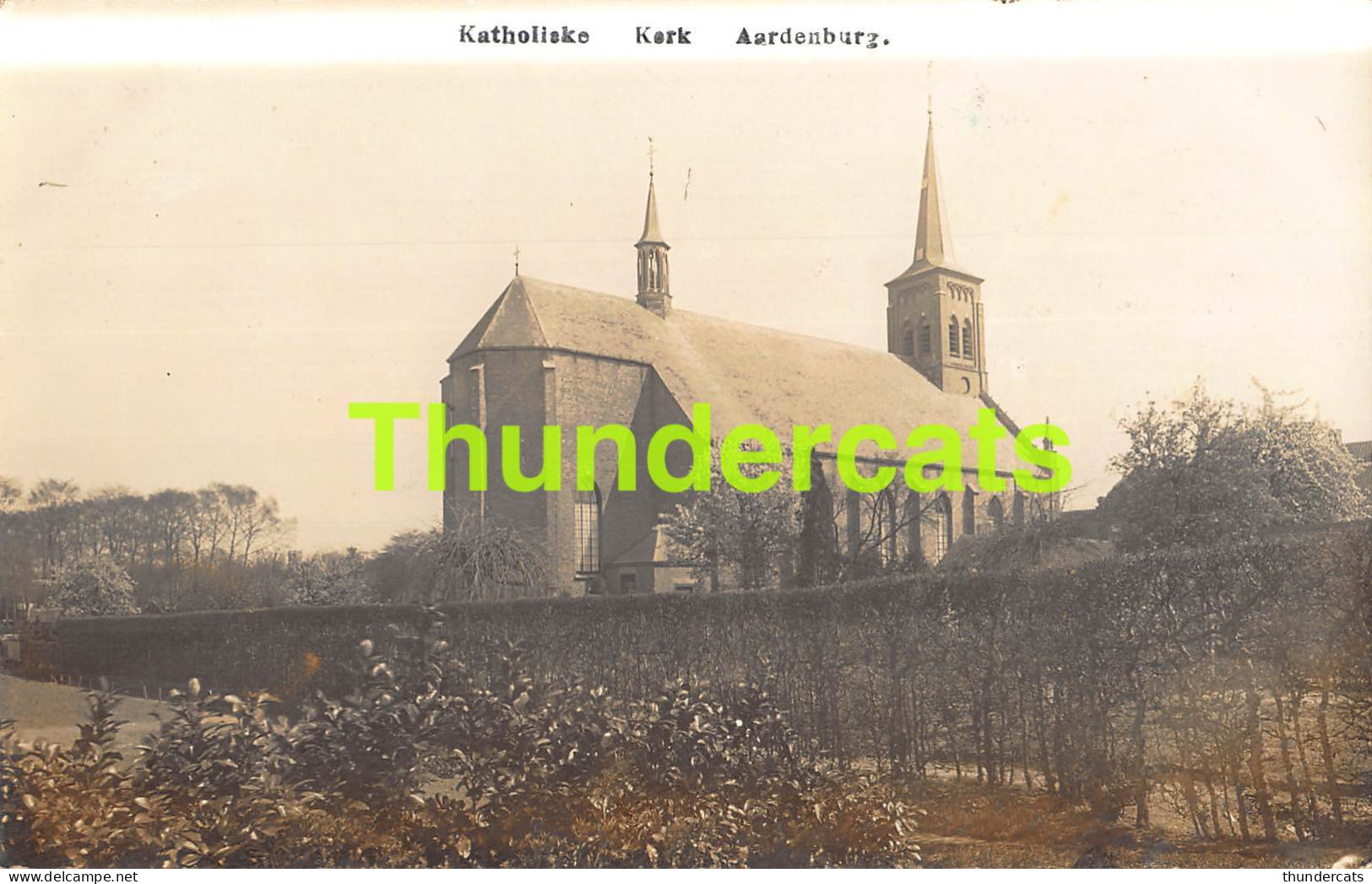 CPA CARTE DE PHOTO FOTOKAART AARDENBURG KATHOLIEKE KERK  - Other & Unclassified