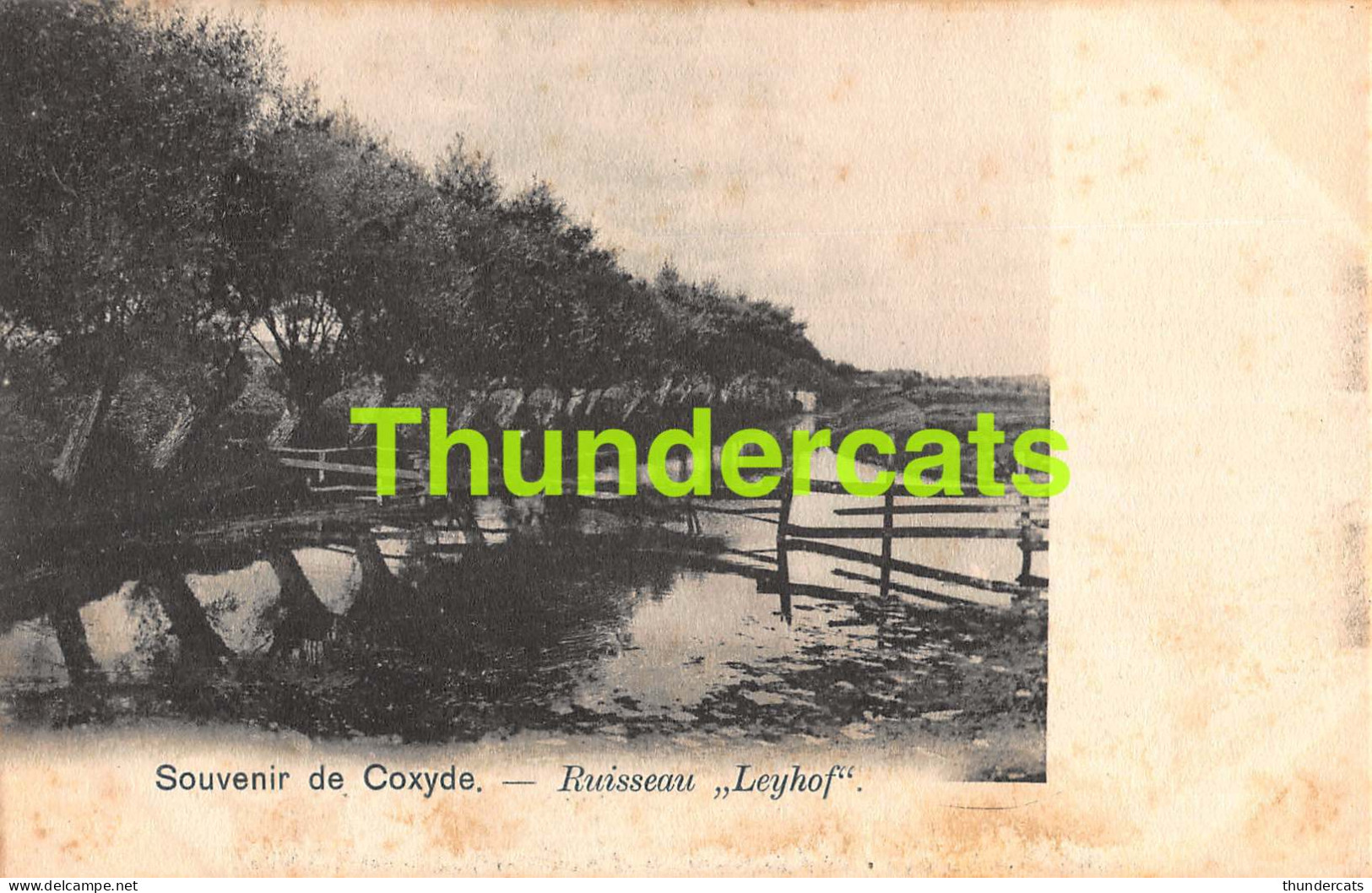 CPA KOKSIJDE SOUVENIR DE COXYDE RUISSEAU LEYHOF  - Koksijde