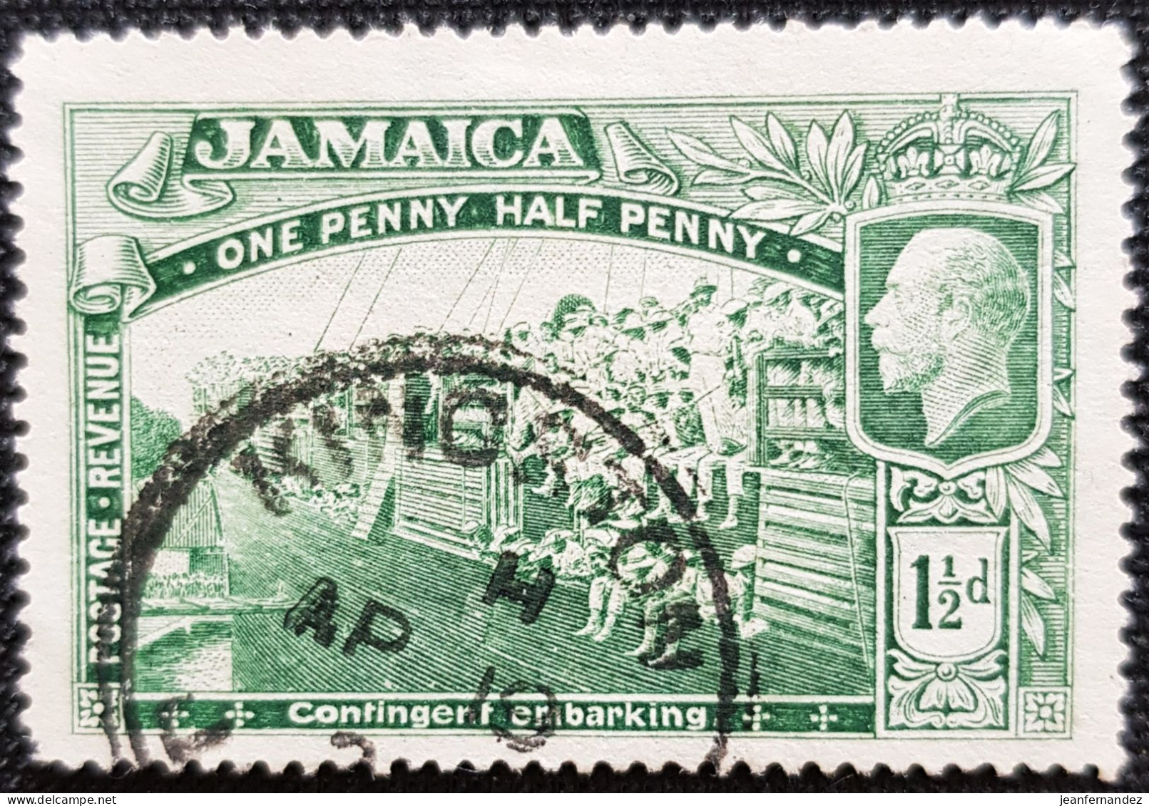 Grande-Bretagne (ex-colonies & Protectorats) > Jamaïque 1921 -1923 Local Motif  Stampworld N° 92 - Jamaïque (...-1961)