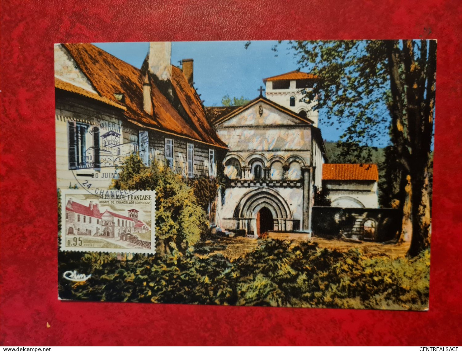 Carte Fdc Maxi 1970  ABBAYE DE CHANCELADE - 1970-1979