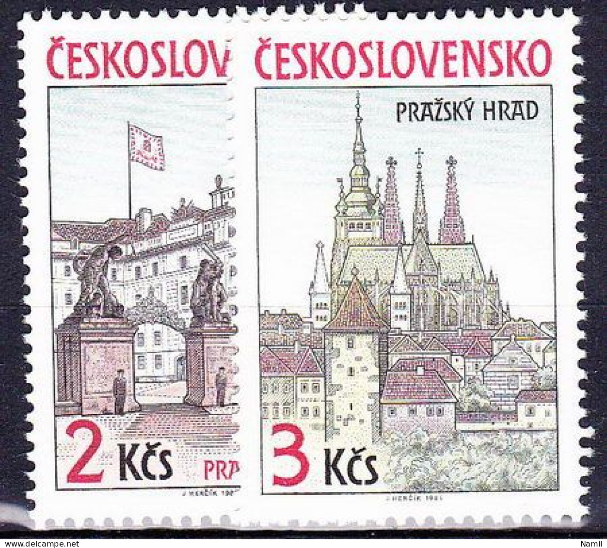 ** Tchécoslovaquie 1985 Mi 2834-5 (Yv 2645-6), (MNH)** - Unused Stamps
