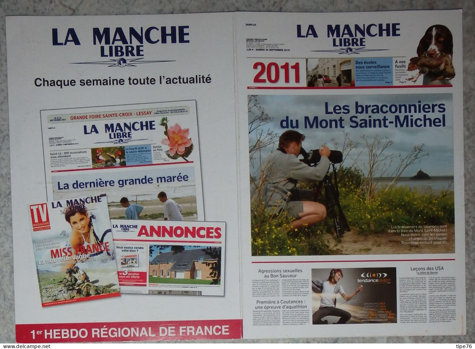 Petit Calendrier De Poche 2011 Journal La Manche Libre - Petit Format : 2001-...