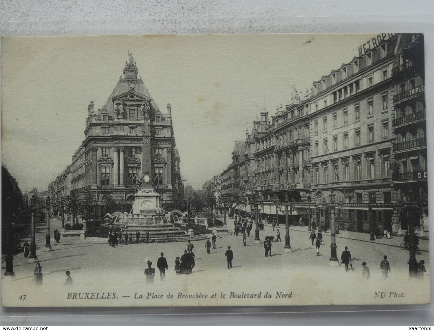 BRUXELLES  La Place De Brouckére Et La Boulevard Du Nord    NO 44 - Autres & Non Classés