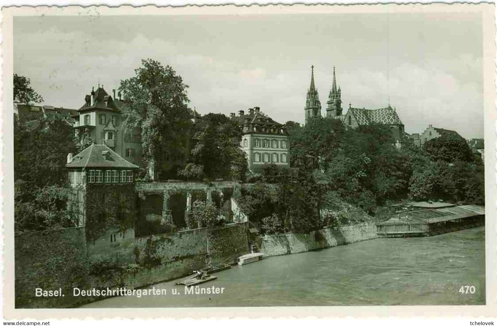 (99). Suisse. Bale. Basel Basle 1954 4 Vues & 470 Deutchschrittengarten - Autres & Non Classés