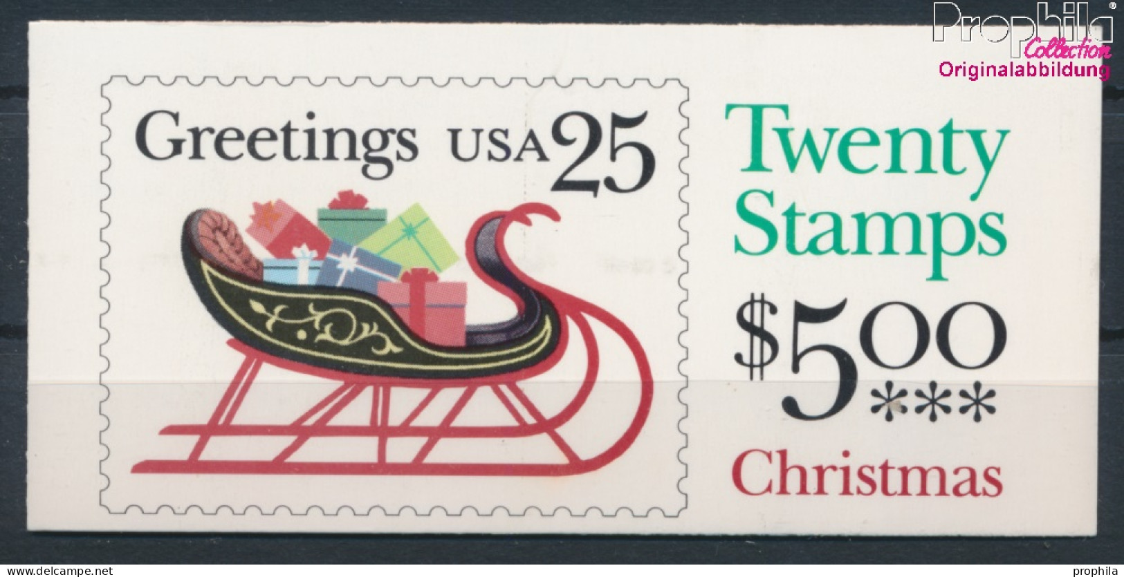 USA MH0-130 (kompl.Ausg.) Postfrisch 1989 Schlitten (10348588 - Unused Stamps