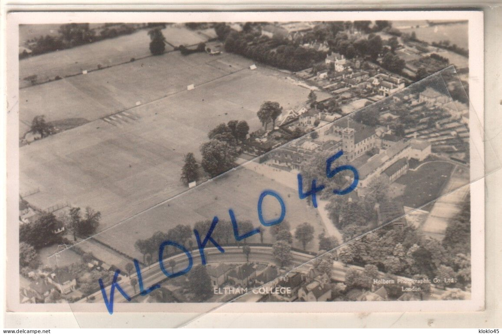 Angleterre - ELTHAM COLLEGE - Vue Aérienne De L' école -  Aerial View - CPA Holborn Photographic Généalogie - Londen - Buitenwijken