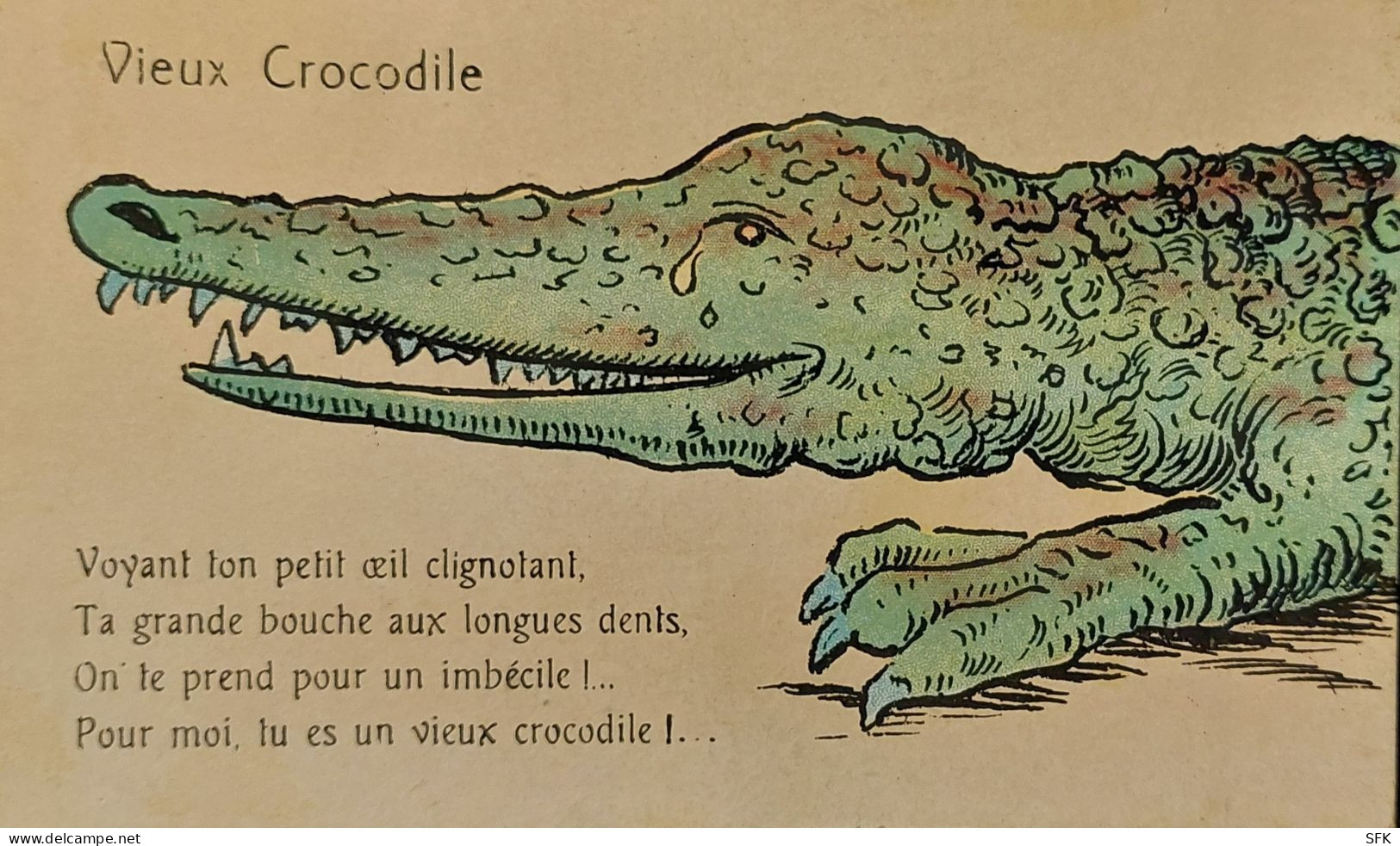 Old Crocodile  FRENCH KITCHEN An Artist  I- VF,  711 - Humor