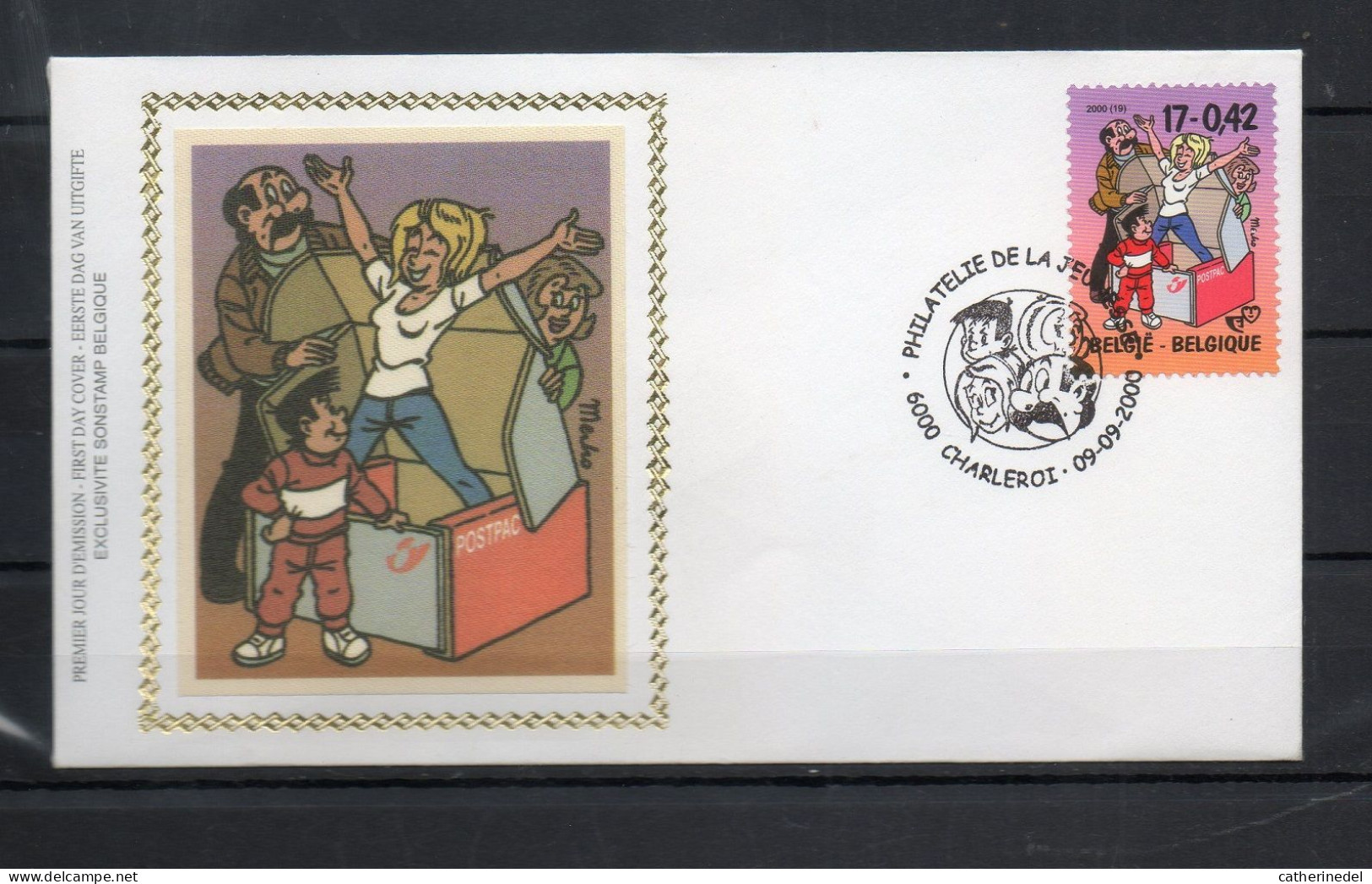 Année 2000 :  FDC 2934 Soie - Quivoila - Obli. Charleroi - 1991-2000