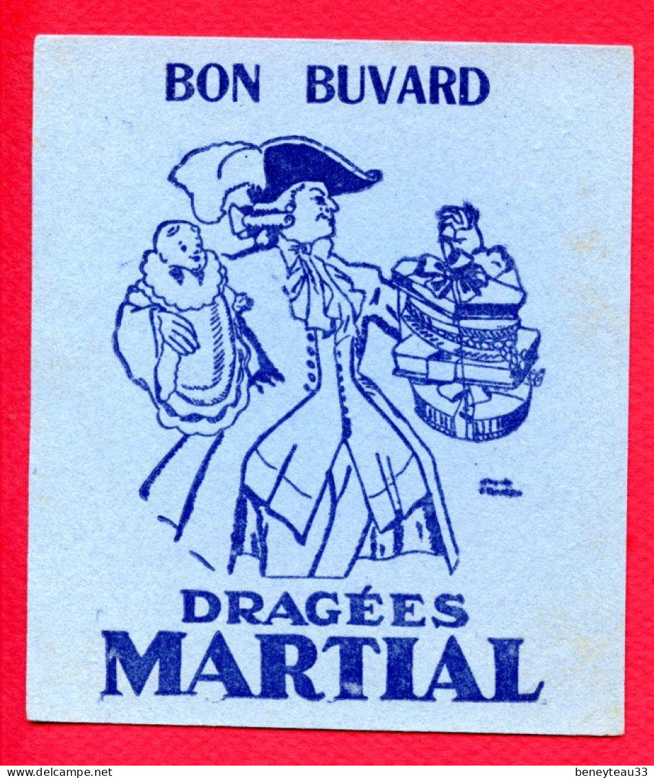 BUVARDS (Réf : BUV 032) BON BUVARD DRAGÉES MARTIAL - Caramelle & Dolci