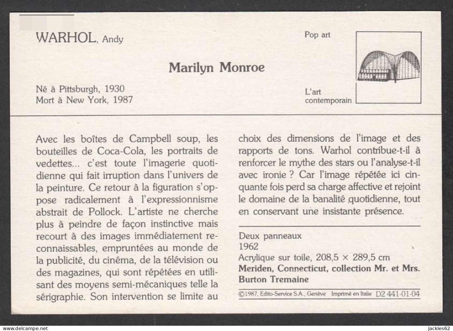 130076/ Andy WARHOL, *Marilyn Monroe*, Pop Art - Altri & Non Classificati