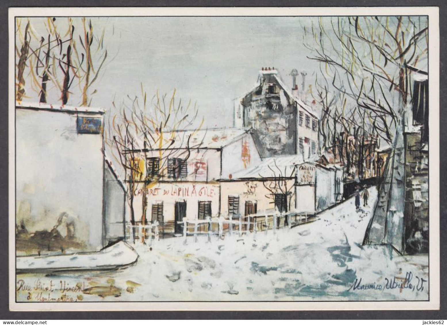 130070/ Maurice UTRILLO, *Montmartre, Rue Saint-Vincent*, Entre-deux-guerres - Altri & Non Classificati