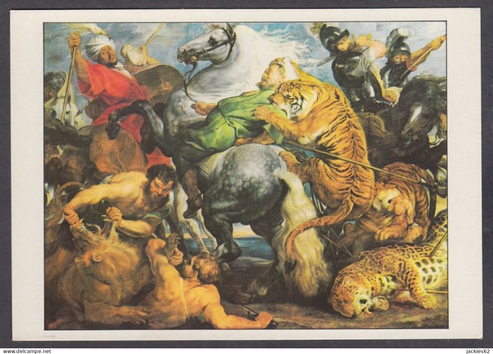 130064/ Pierre Paul RUBENS, *Chasse Aux Lions Et Aux Tigres*, Baroques - Otros & Sin Clasificación