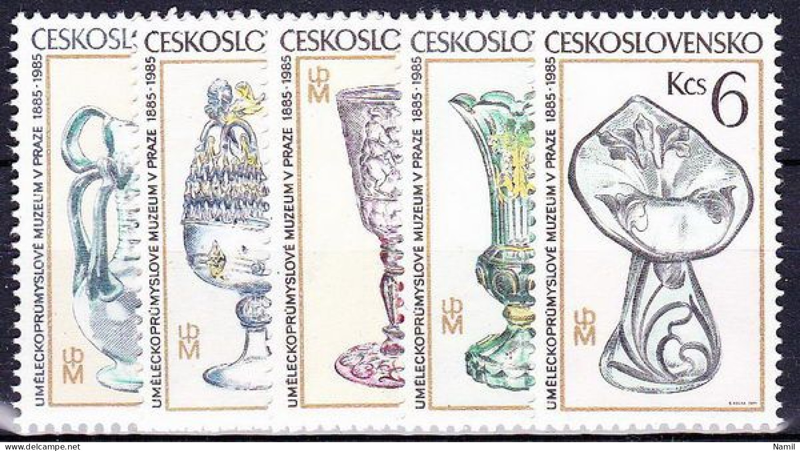 ** Tchécoslovaquie 1985 Mi 2836-40 (Yv 2650-4), (MNH)** - Ongebruikt