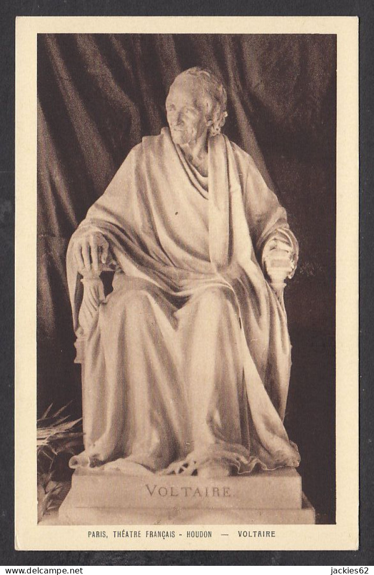 089228/ Jean-Antoine HOUDON, *Voltaire Assis*, Paris, Théâtre Français  - Sculpturen