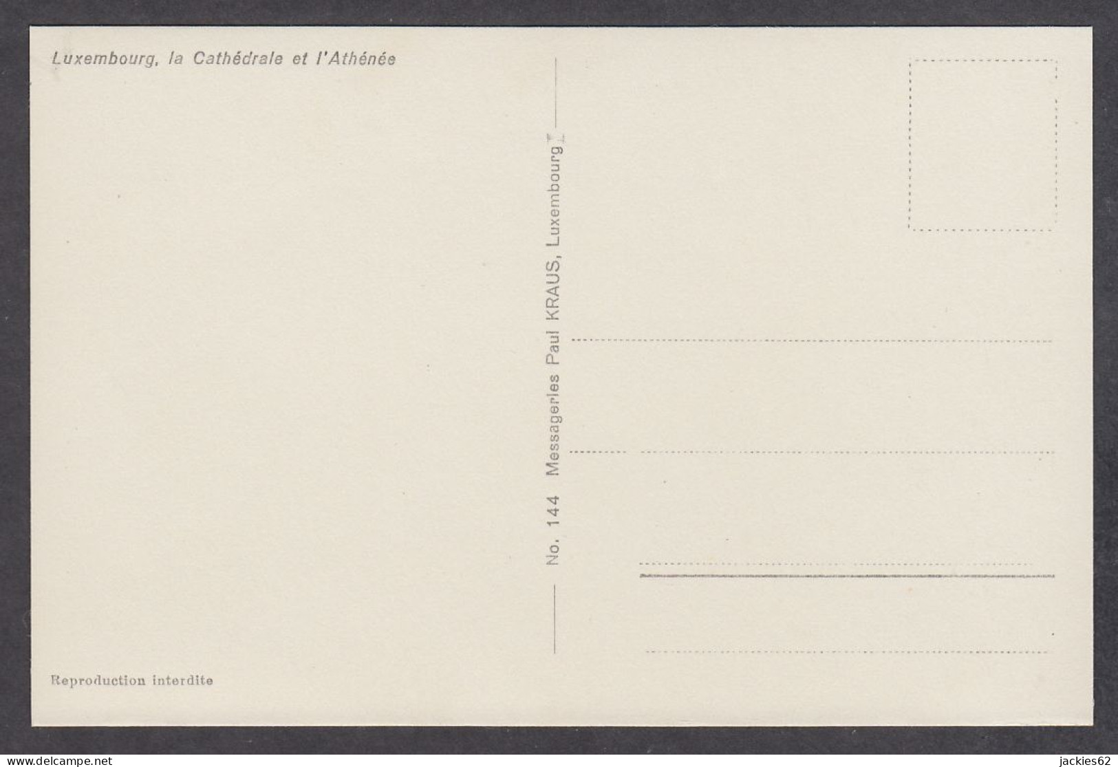 111484/ LUXEMBOURG, La Cathédrale Et L'Athénée - Luxembourg - Ville