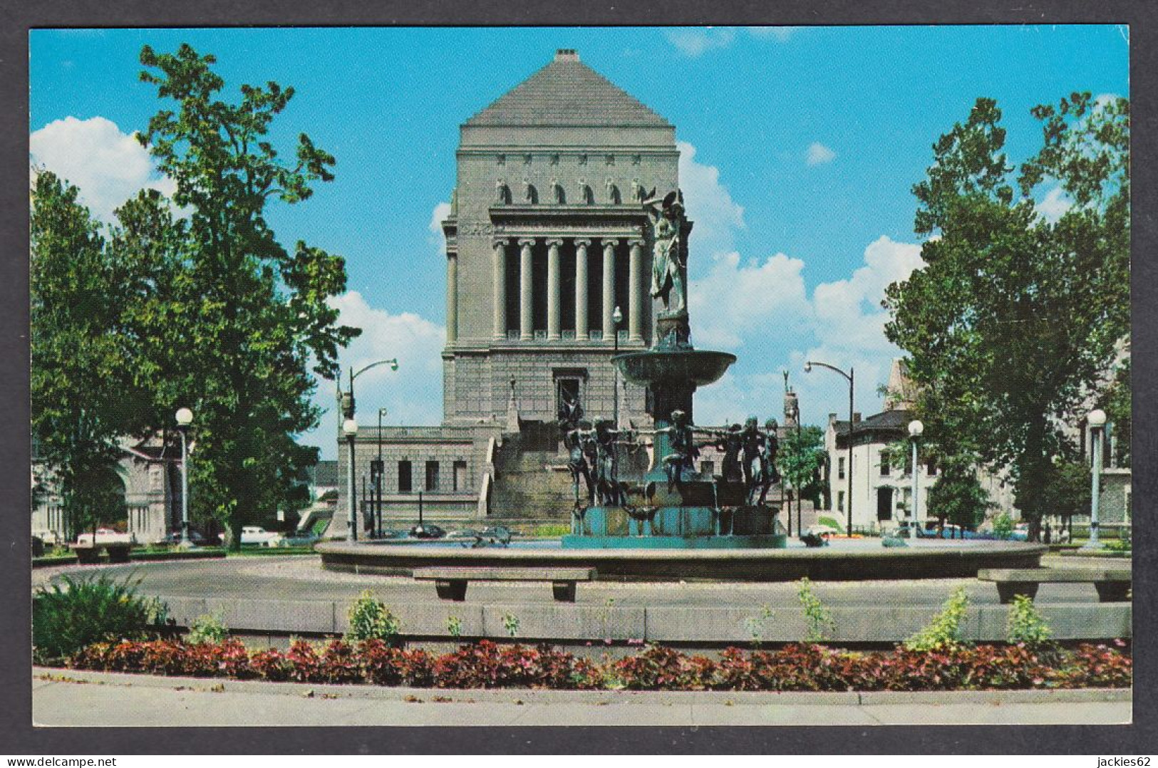 115042/ INDIANAPOLIS, World War Memorial Shrine, Depew Memorial Fountain - Indianapolis