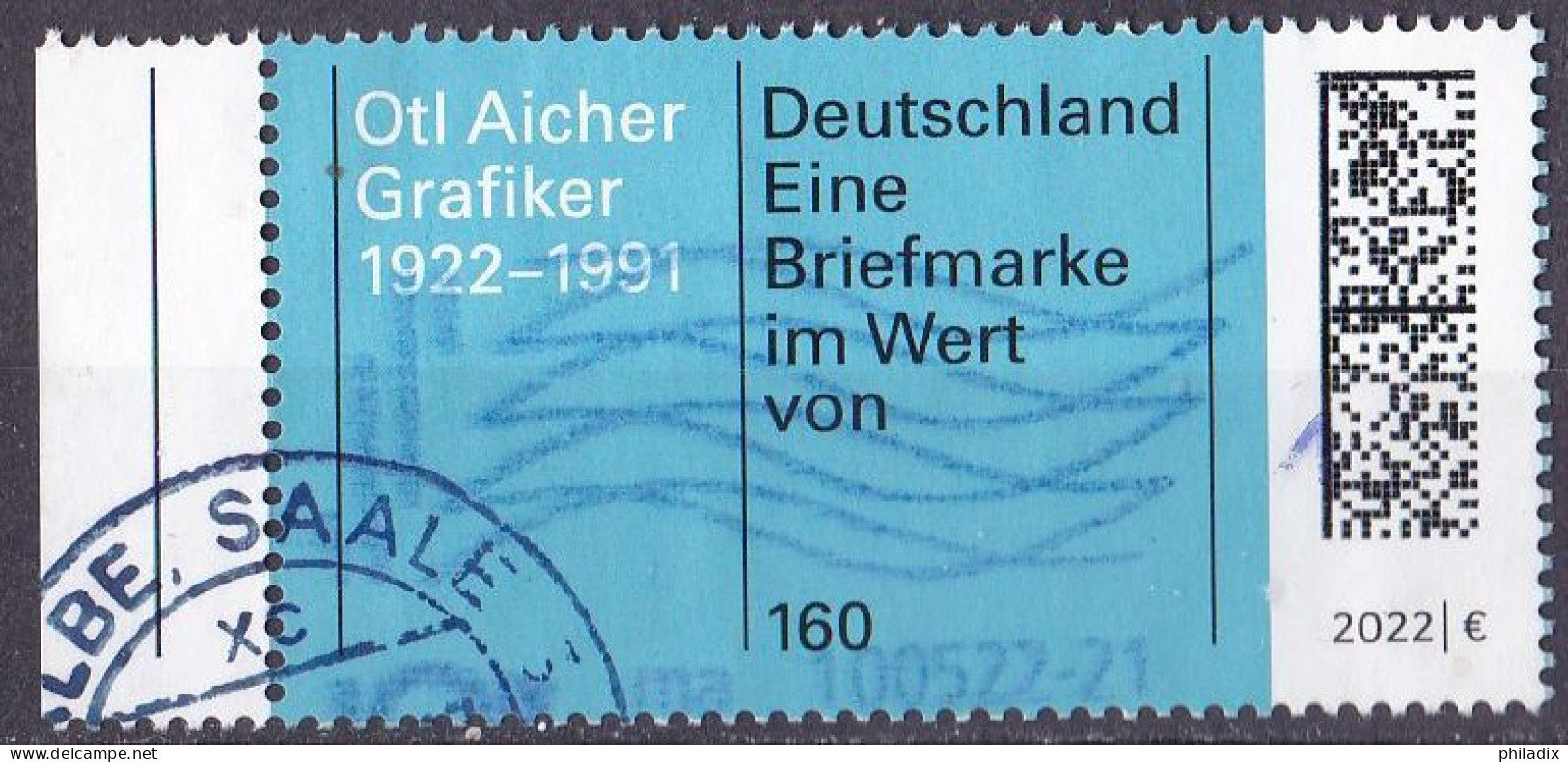 # (3688) BRD 2022 Otto Aicher Grafiker 1922-1991 O/used (A5-1) - Gebruikt