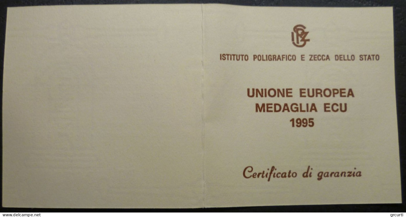 Italia - 5 Ecu 1995 - Medaglia commemorativa in argento