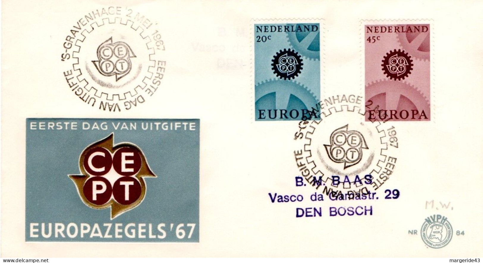 EUROPA FDC 1967 BELGIQUE - 1967