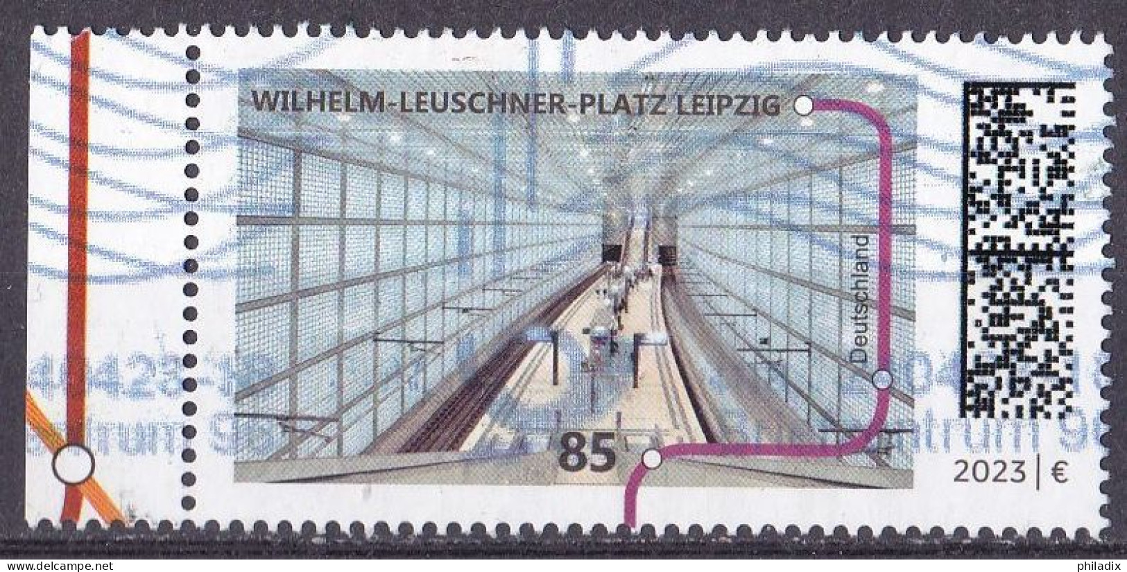 # (3760) BRD 2023 U-Bahn Station Wilhelm Leuschner-Platz Leipzig O/used (A5-1) - Gebruikt