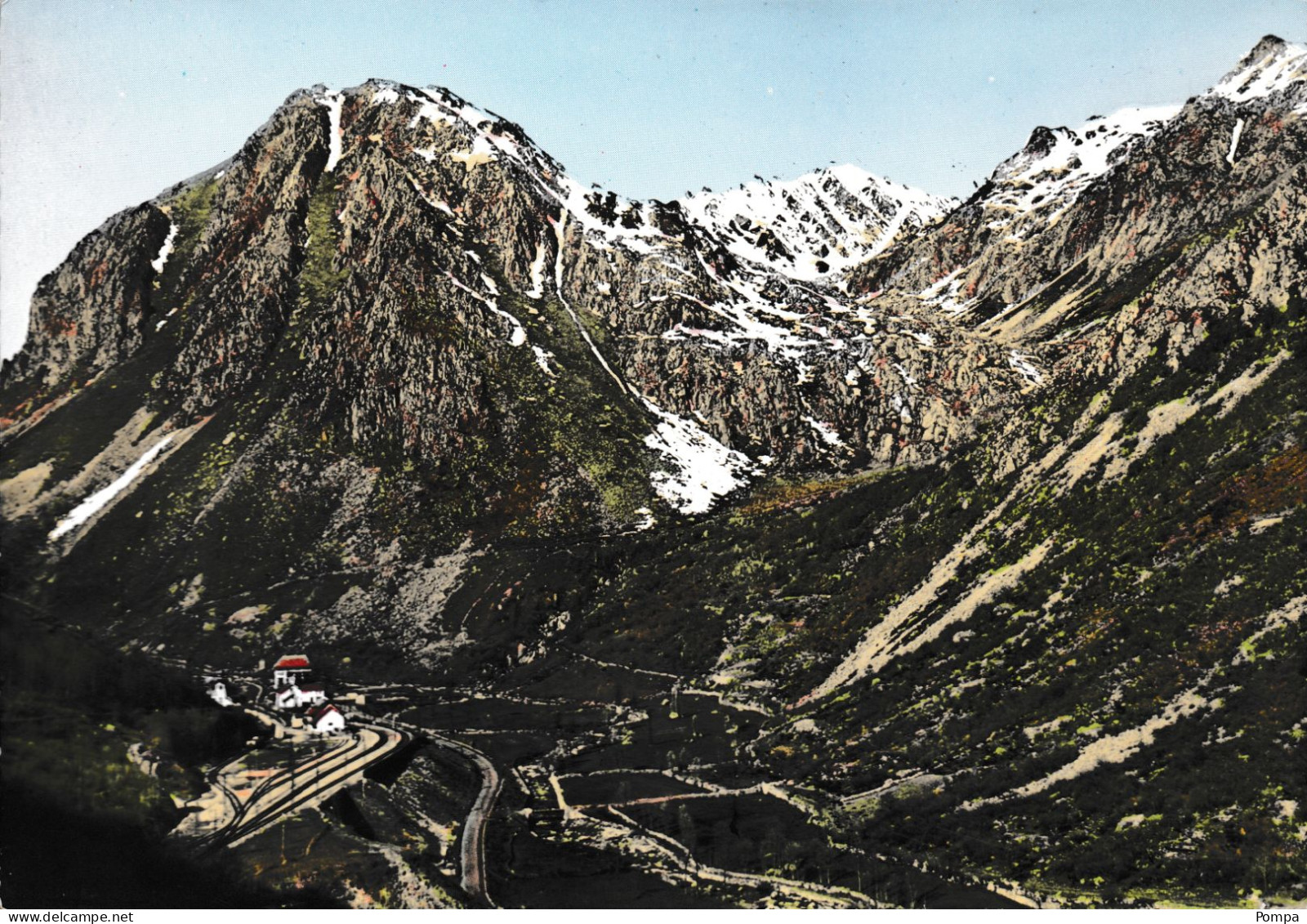 L'Hospitalet - Route D'Aix Les Thermes Pic De Carouch Et Sommets De L'Andorre Enneigés - Sonstige & Ohne Zuordnung