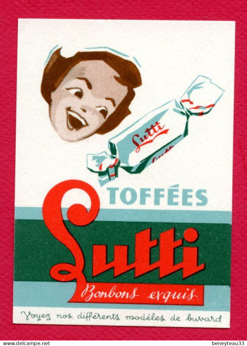 BUVARDS (Réf : BUV 033) TOFFÉES SUTTI Bonbons Exquis - Sucreries & Gâteaux