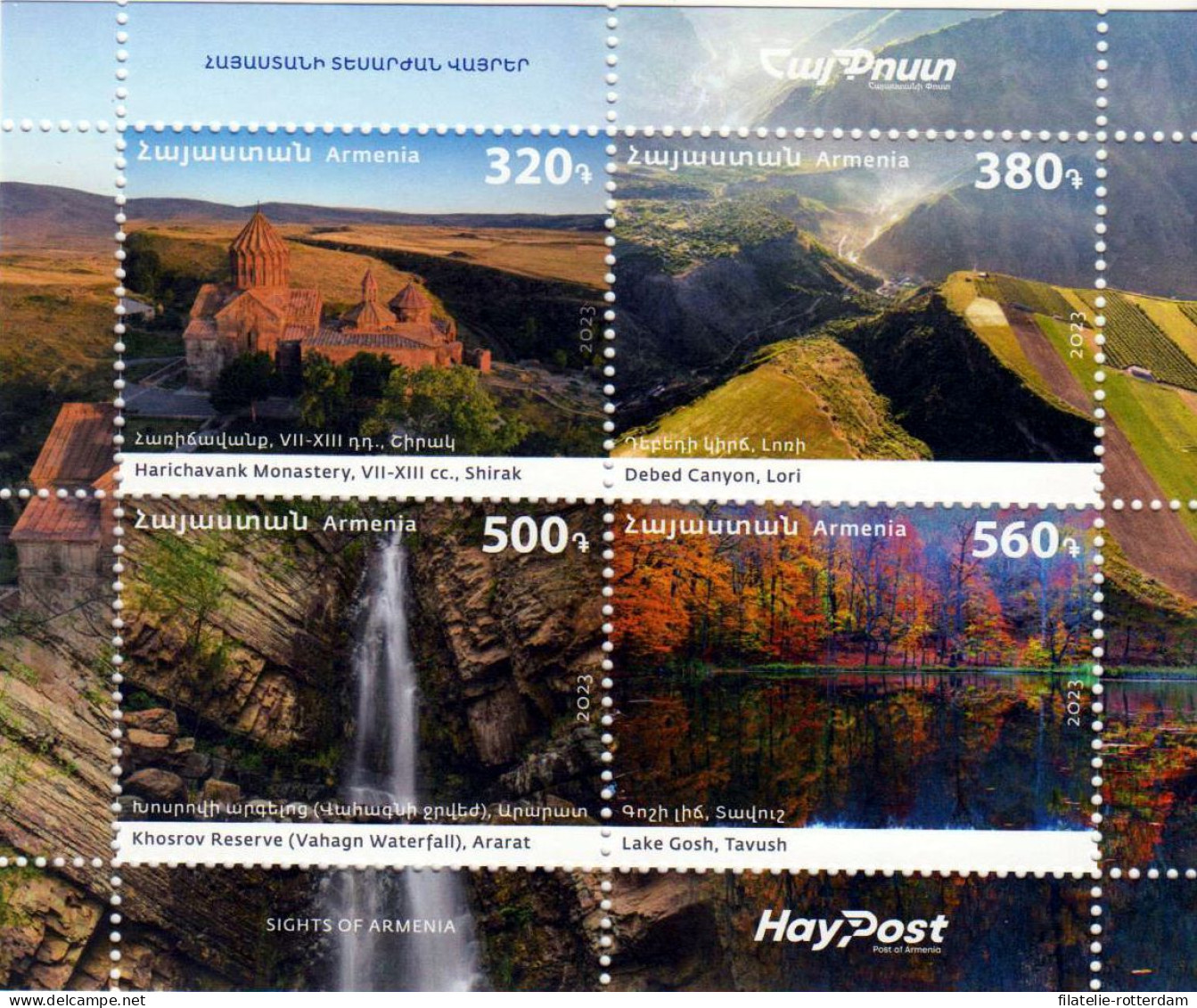 Armenia / Armenië - Postfris / MNH - Sheet Landscapes 2023 - Armenia