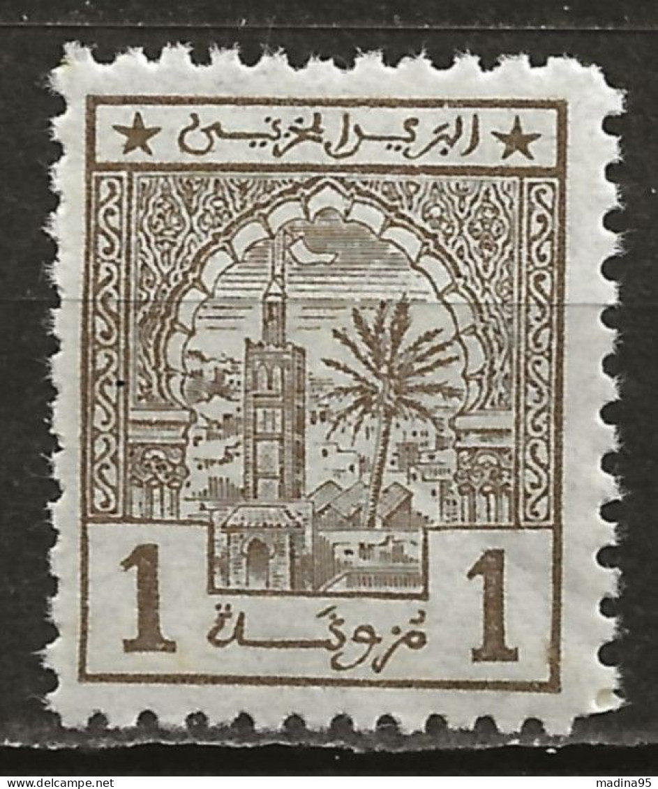 MAROC Colo: POSTES CHERIFIENNES, **, N° YT 9, TB - Locals & Carriers