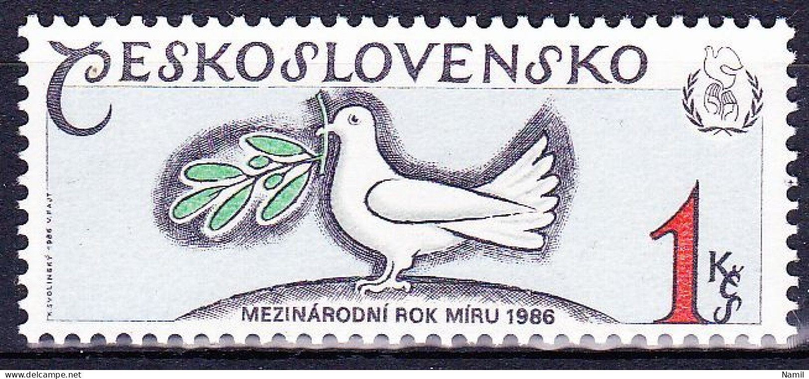 ** Tchécoslovaquie 1986 Mi 2847 (Yv 2661), (MNH)** - Unused Stamps