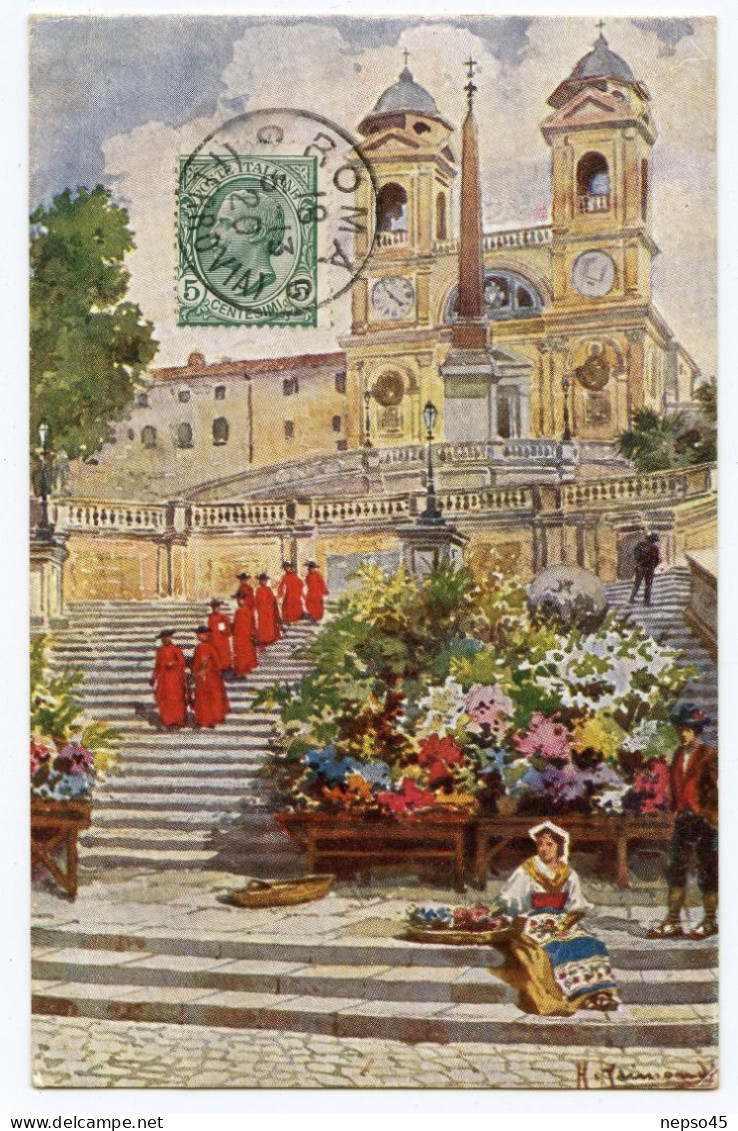 Rome.région Du Latium.église De La Sainte-Trinité-des-Monts.Chiesa Della Santissima Trinità Dei Monti) - Autres & Non Classés