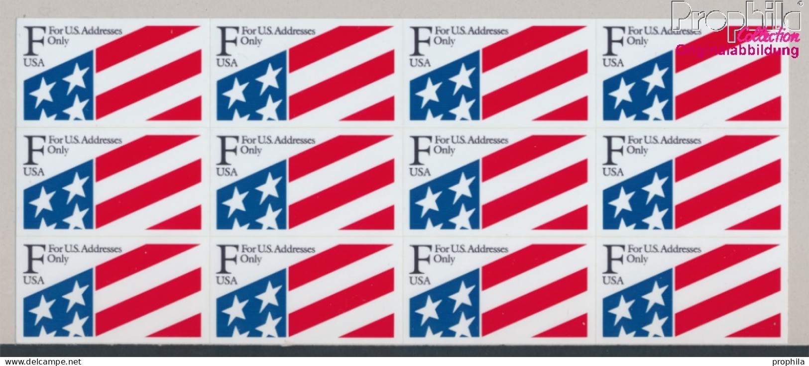 USA 2118Fb Folienblatt3 (kompl.Ausg.) Postfrisch 1991 Freimarke - Flagge (10368252 - Neufs