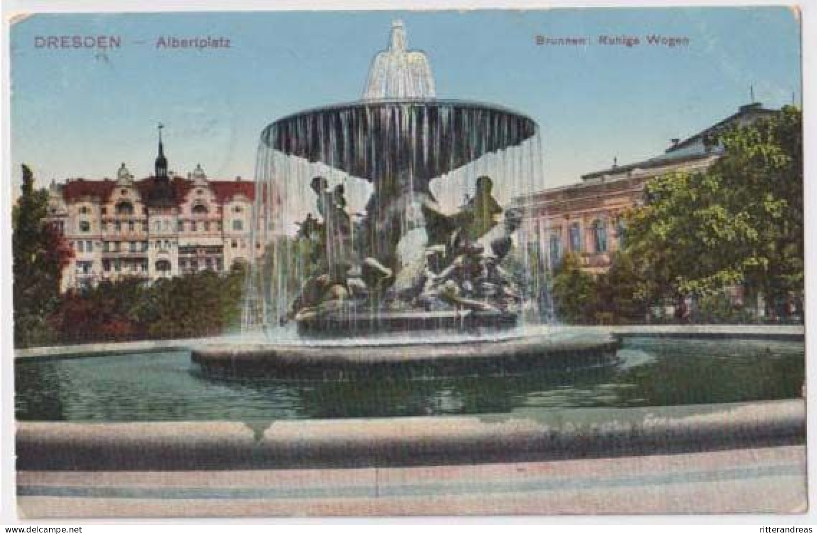 AK Dresden Albertplatz 1916 (Al06) - Dresden