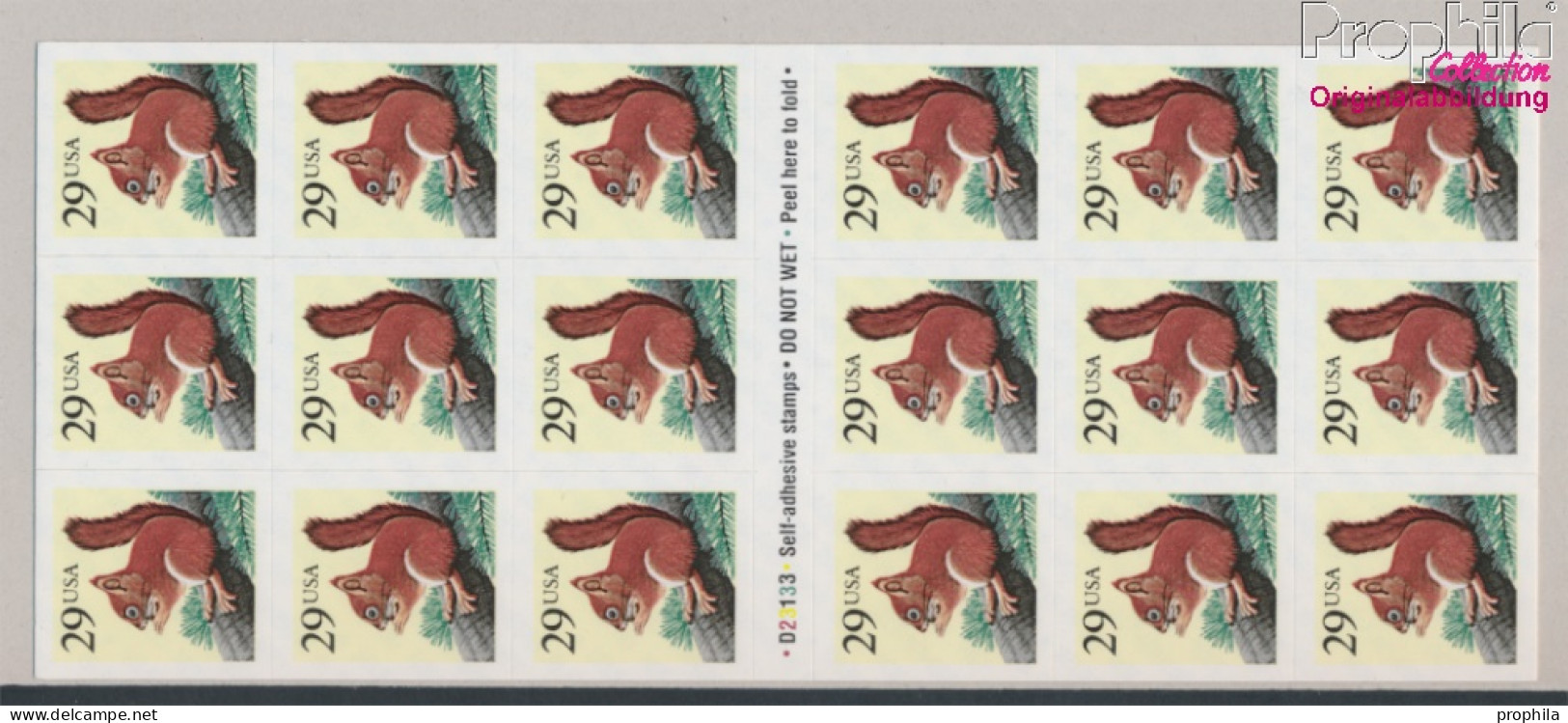 USA 2385Fb Folienblatt9 (kompl.Ausg.) Postfrisch 1993 Tiere (10368250 - Unused Stamps