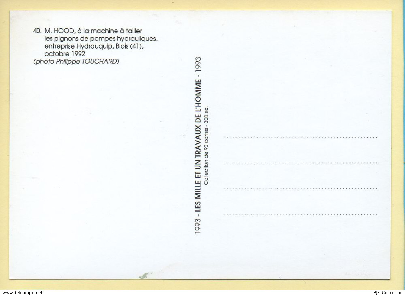 Mr HOOD à La Machine à Tailler Les Pignons De Pompes Hydrauliques (Philippe TOUCHARD) N° 40 – MUTH - Other & Unclassified