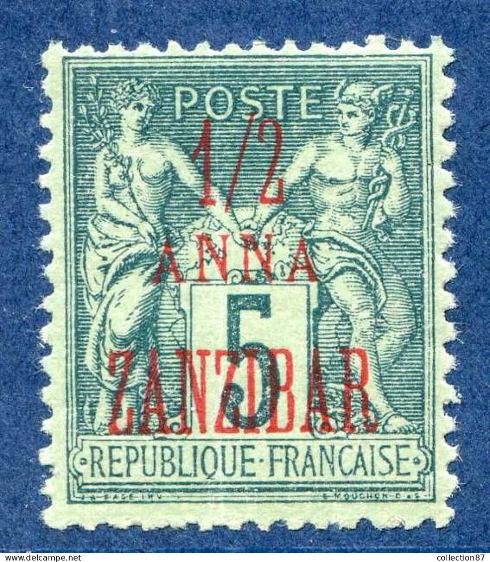 REF 086 > ZANZIBAR < N° 17 * Bien Centré < Neuf Ch - MH * - Unused Stamps