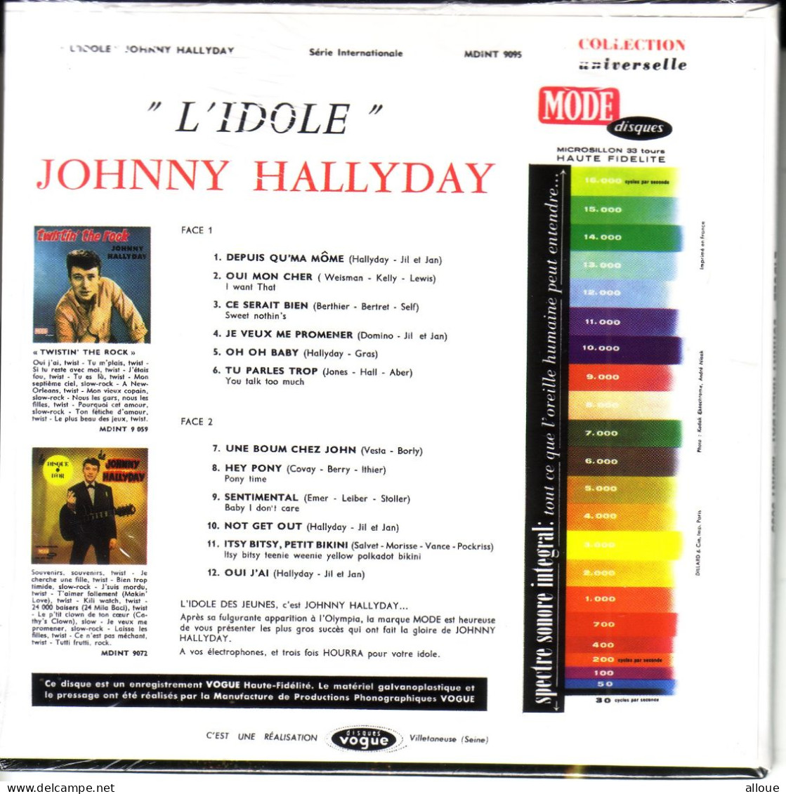 JOHNNY HALLYDAY CD "L'IDOLE" (12 Titres) - Altri - Francese