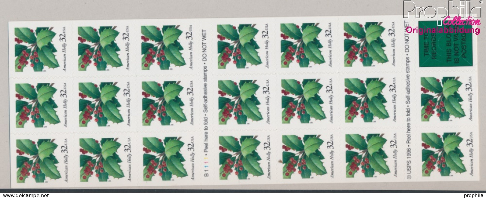 USA 2902Fb Folienblatt44 (kompl.Ausg.) Postfrisch 1997 Weihnachten (10368237 - Unused Stamps