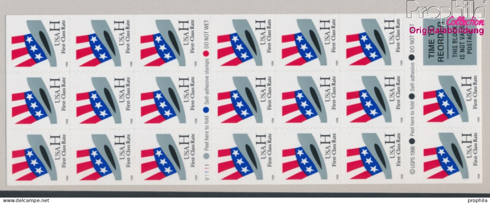 USA 3060Fb Folienblatt50 (kompl.Ausg.) Postfrisch 1998 Hut Von Uncle Sam (10368234 - Unused Stamps